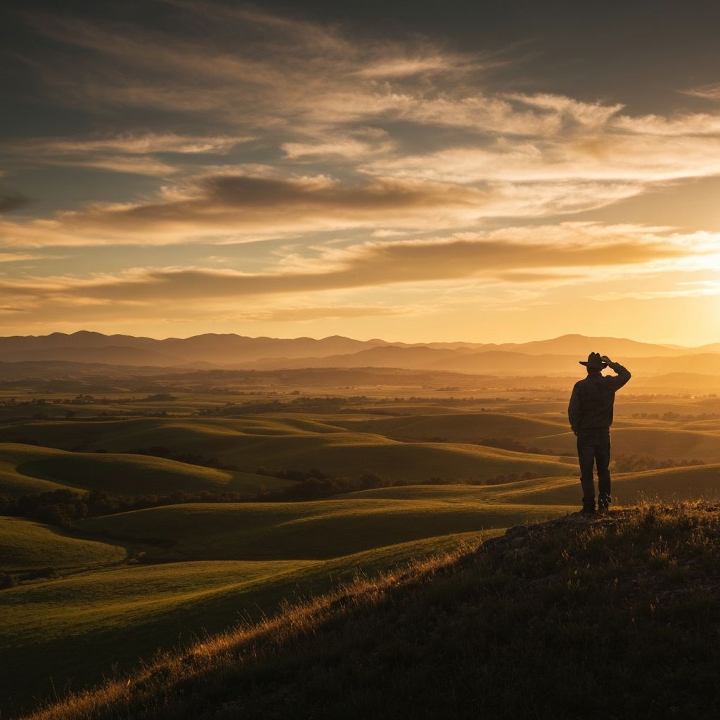 Scenic mountain sunrise